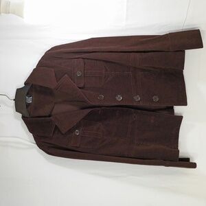 JK LA CALIFORNIA,  Elegant Women's Corduroy Jacket in Rich Brown